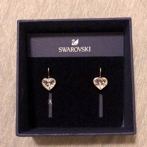 Swarovski Crystal heart earrings